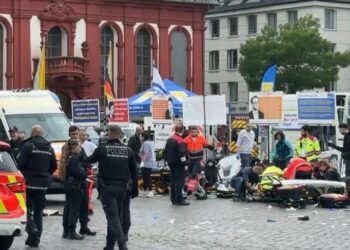 JUST-IN: Activist, Policeman Stabbed At Public Event In Germany