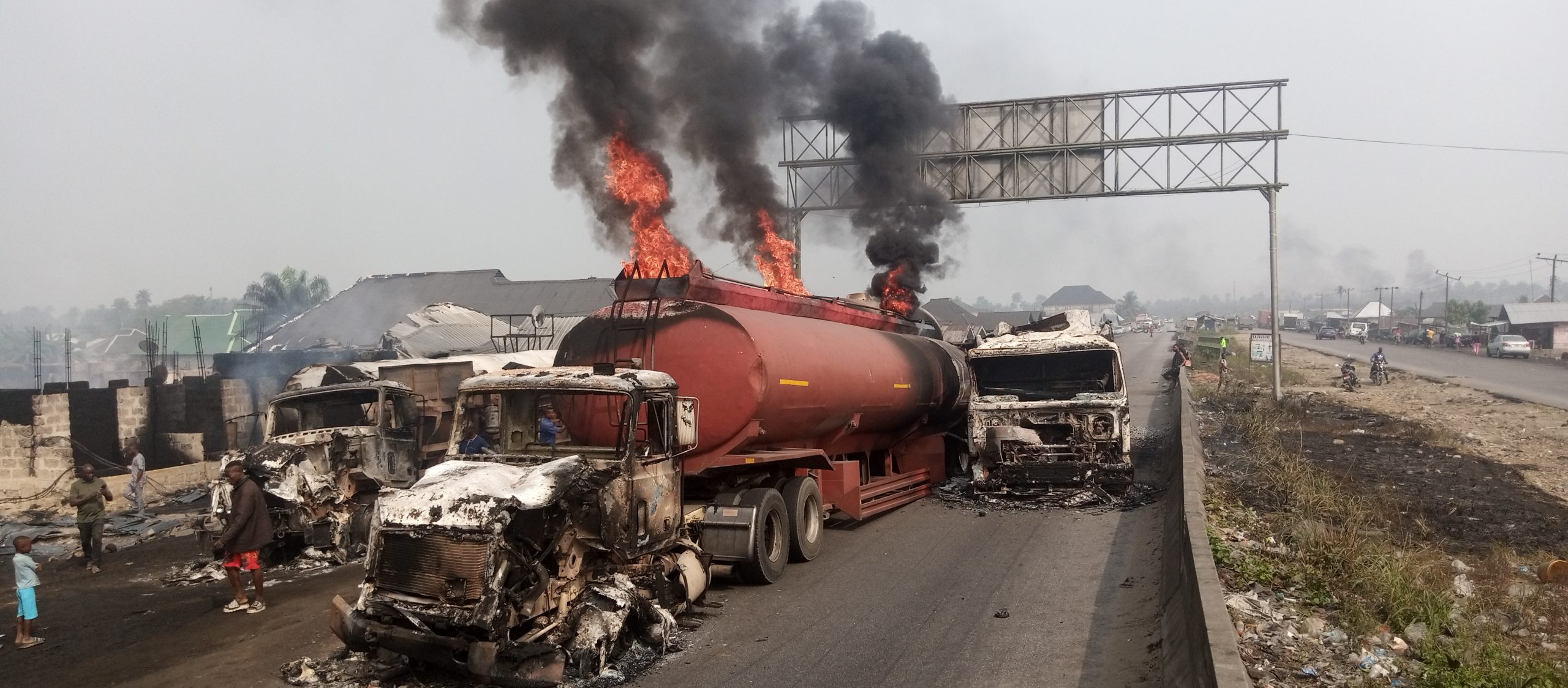 Inferno on Ometan Road: Tanker Explosion Wreaks Havoc in Delta, Leaving Trail of Death and Destruction