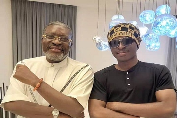 Actor Kanayo O. Kanayo Introduces Son To Movie Industry 1 Kanayo and son