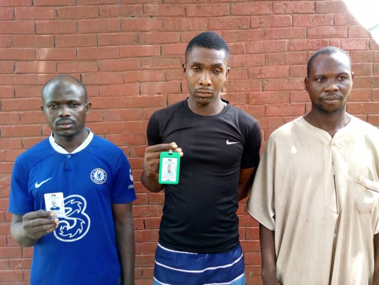 The suspected fake EFCC operatives