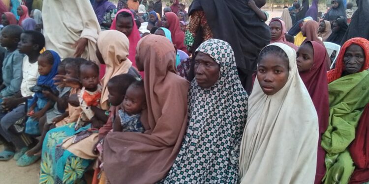 Some of the Boko Haram captives rescued from Sambisa