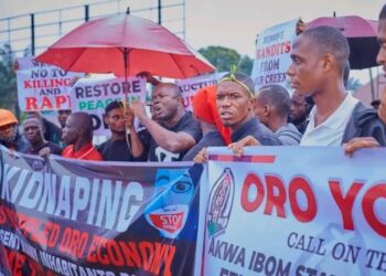 Youths Protest Abduction Of Monarch, Criminal Activities In Akwa Ibom