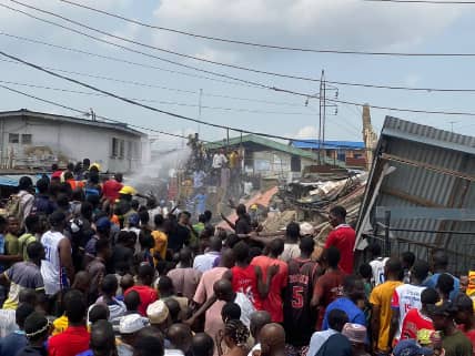 JUST-IN: Worshippers Feared Dead As Mosque Collapses In Lagos