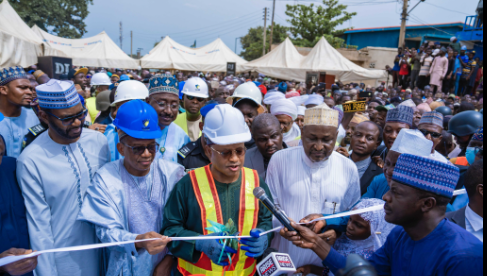 Governor Sani Flags-off Upgrade Of Panteka Market 1 sani uba