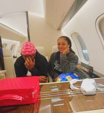 PICTORIAL: Davido, Chioma Proceed On Honeymoon On New Private Jet 1 1719477482421