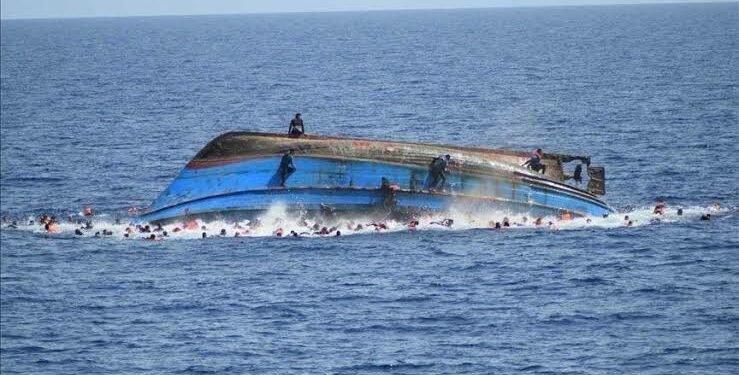 Boat capsizes