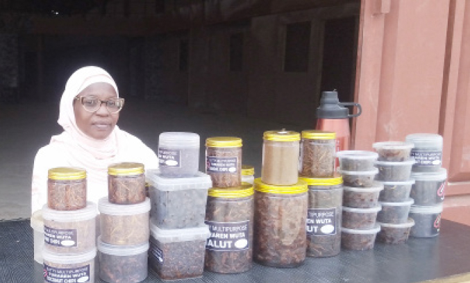 Untold Story Of How Insurgency, Family Responsibility Propel Northeast Women Traders To Success 1 CEO of Suti-Multipurpose, Sutiya Kolo selling different perfumes at North East Trade Fair in Bauchi. (Credit: Kamal Ibrahim)