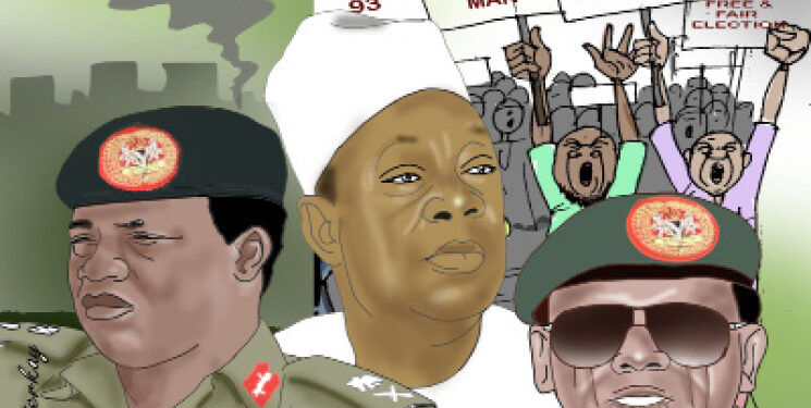 Babangida, MKO Abiola, Abacha