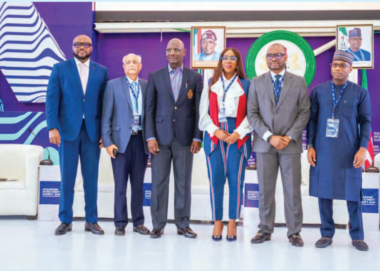 Governor Abdullahi Sule and some guests during the 2024 summit in Lafia recently