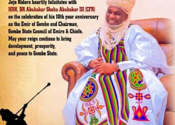 Jeje Riders Congratulates Emir Of Gombe On 10th Year Anniversary On The Throne