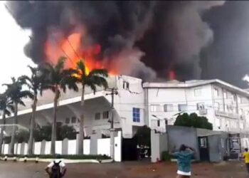 Fire Guts Christ Embassy Headquarters In Lagos