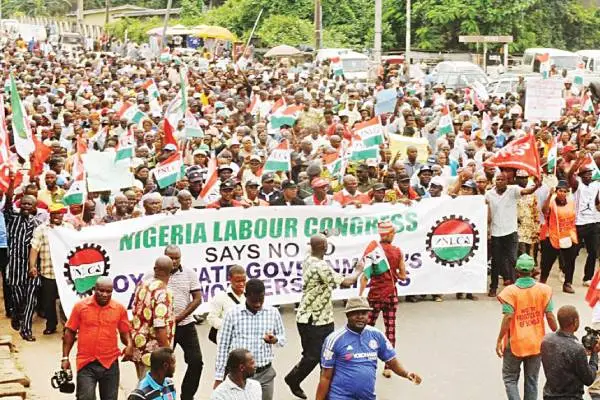 Minimum Wage: Labour Begins Nationwide Strike Today 1 Labour movement during a protest