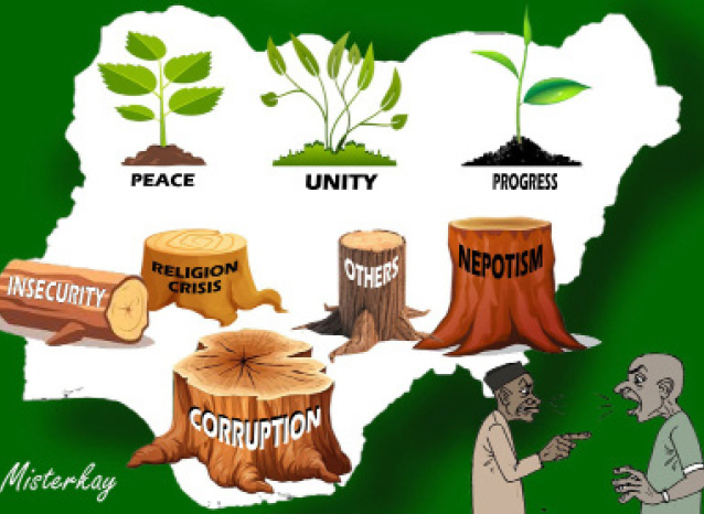 Deepening The Fight For A Better Nigeria 1 Nigeria Map cartoon