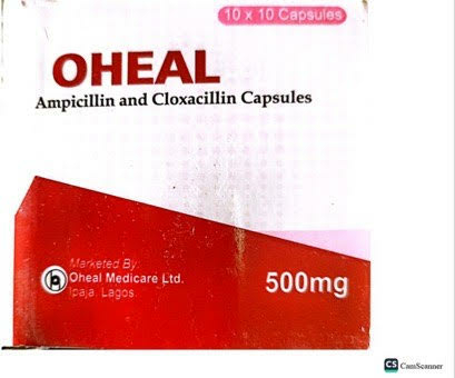 NAFDAC Intercepts Fake Antibiotic, Warns Public Against Product Use 1 OHEAL Ampicillin and Cloxacillin Capsule