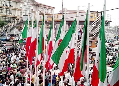 PDP Protests Inclusion Of APC Members In Caretaker Committee 1 PDP rally ok