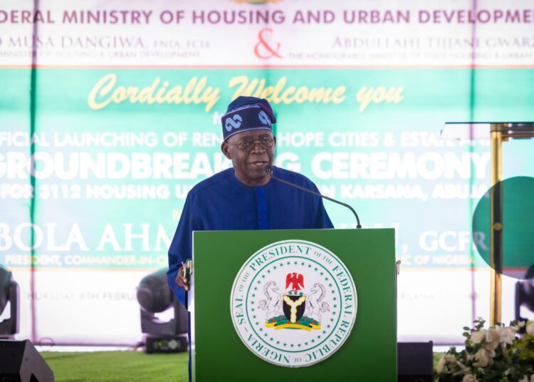 Tinubu Flags Off Renewed Hope Housing Estate In Abia