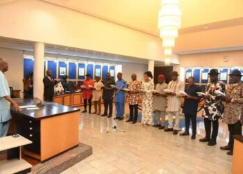 JUST-IN: Fubara Swears In Caretaker C’ttee Chairmen For 23 Rivers LGAs
