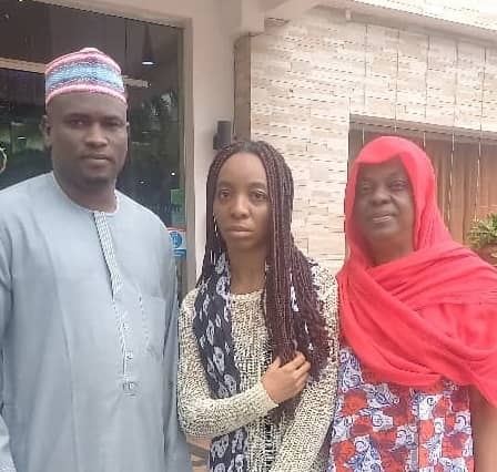 Kano Gov Rescues Late Emir Bayero's Wife, Daughter From Lagos Home Eviction 1 L-R: Kano Governor's media aide, Sanusi Bature; Zainab Ado Bayero, and her mother.
