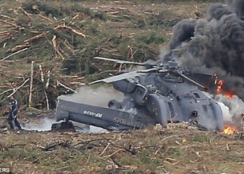 Russian Military Helicopter Crash Kills Crew Members