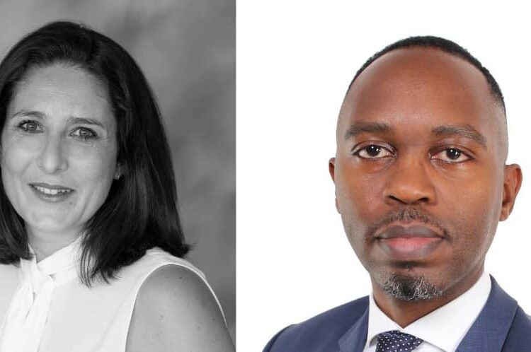 L-R: PRGN president, Natacha Clarac, and the CEO, Newmark Group and co-chair of PRGN’s Global Expert Panel, Gilbert Manirakiza.