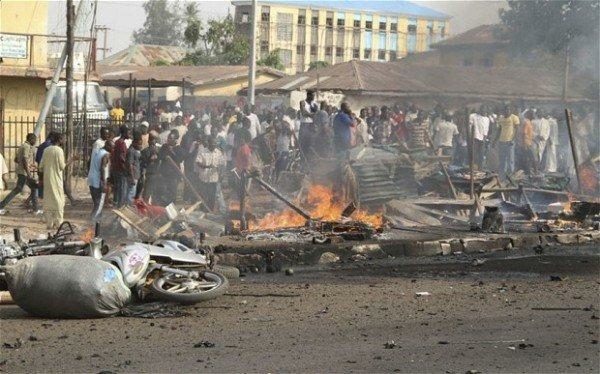 BREAKING: Bomb Blast Hits Buni Yadi Livestock Market In Yobe 1 Bomb Blast