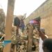 7 Escape Death As 2-storey Building Collapses In Lagos 5 Two-storey building collapsed at Number 12 Cameroun Street, Off Ewenla Street, in the Mushin area of Lagos State