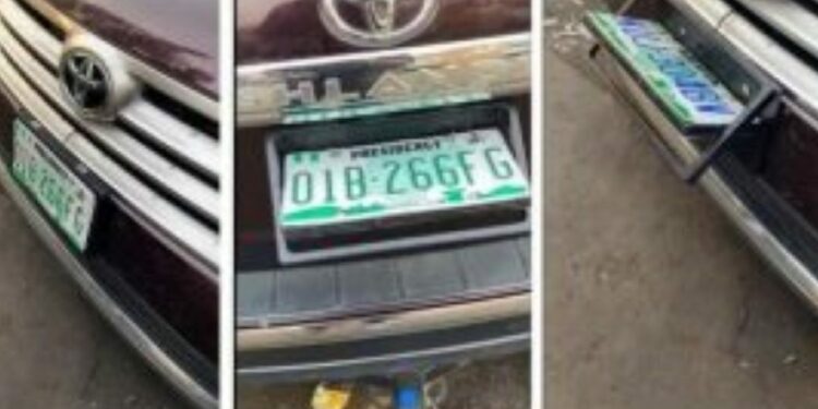 number plate