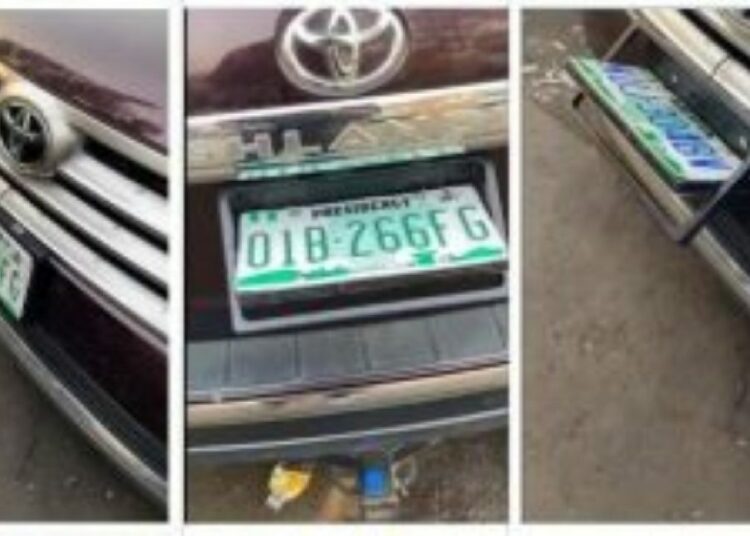 number plate