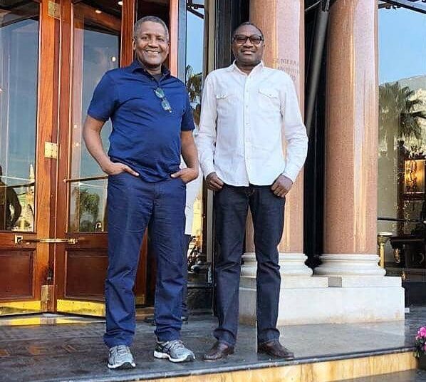 L-R: Dangote and Otedola