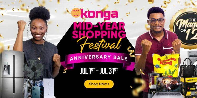 12th Anniversary: Konga To Set New Standard For e-Commerce Delivery In Nigeria 1 Konga sale 750x375 1