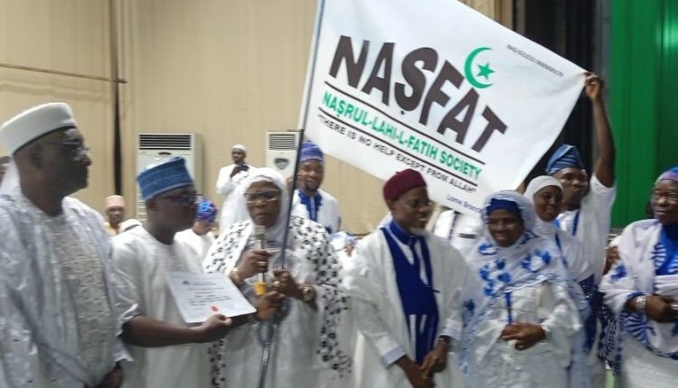 Hijirah 1446: NASFAT Urges Steadfastness Amongst Muslims 1 NASFAT Chief Missioner Imam Onike 3rd right and others at the event 750x430 1