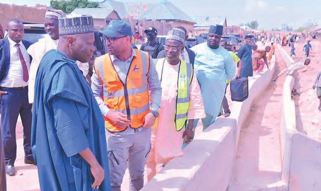 Governor Yahaya Inspects Ongoing 4.5 KM Ashaka-Jalingo-Gari Road Network Project 1 Screenshot 2024 07 03 094042