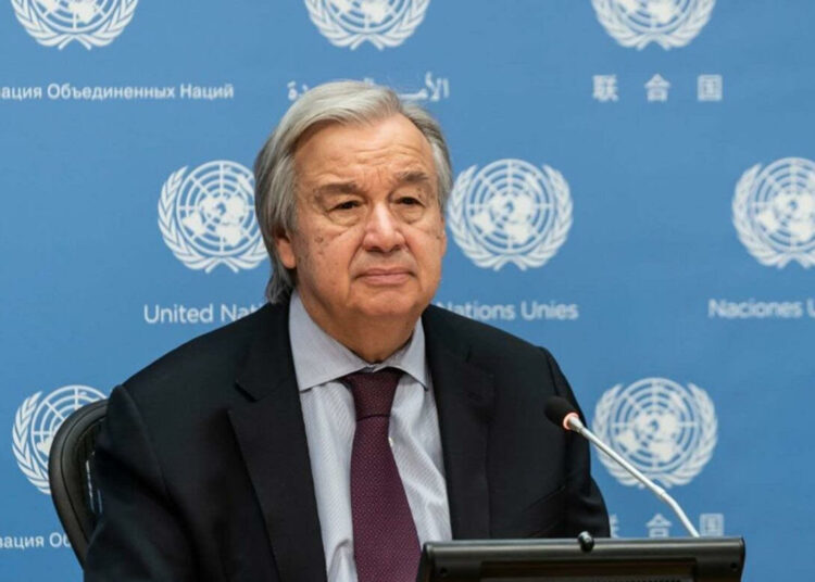 UN Secretary-General Antonio Guterres.