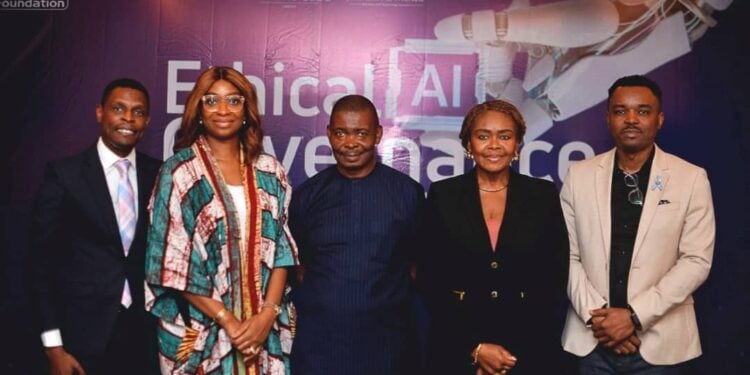 L-R: Rotimi Ogunyemi - Technology Attorney at BOC Legal | Johnson & Wilner, Nonye Ujam – Microsoft  Government Affairs Lead for Africa Emerging Markets, Collins Onuegbu - Chairman Signal Alliance Technology Holding, Chioma Okee-Aguguo - Southwest Zonal Officer at the National Information Technology Development Agency (NITDA), Adewolu Adene - Google’s Government Affairs and Public Policy Lead