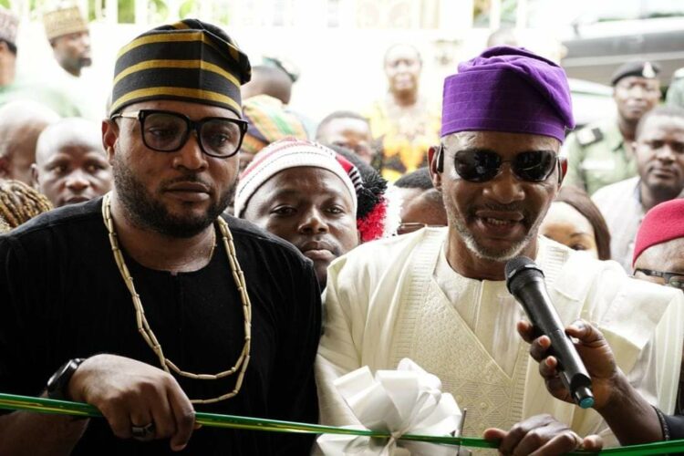 Commissioner, Public Compliants Commission (PCC) representing FCT, Dalhatu Ezekiel Musa (left), and Chief Commissioner, PCC, Hon. Abimbola Ayo Yusuf, during the commissioning.