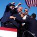 JUST-IN: Secret Service Agents Rush Trump Off Stage After Falling At Rally