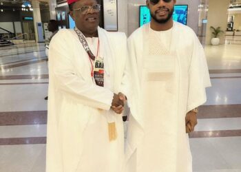Osborn Nweze Celebrates Father, David Umahi, On 61st Birthday