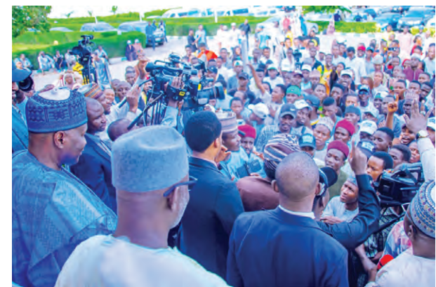 Gombe Students, Youth Groups Meet Governor Inuwa, Reject Protest 1 inuwa1