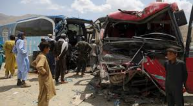 Afghan Bus Accident Claims 17 Lives, Injures 34 1 Scene of Afghan bus crash. Photo Credit: Google