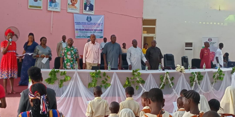 Dignitaries and participants at the celebration of 2024 Nelson Mandela Day at the Michael Imoudu National Institute for Labour Studies (MINILS), Ilorin, Kwara State. Photo By Abdullahi Olesin