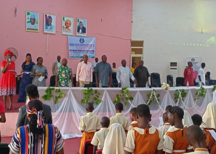 Dignitaries and participants at the celebration of 2024 Nelson Mandela Day at the Michael Imoudu National Institute for Labour Studies (MINILS), Ilorin, Kwara State. Photo By Abdullahi Olesin