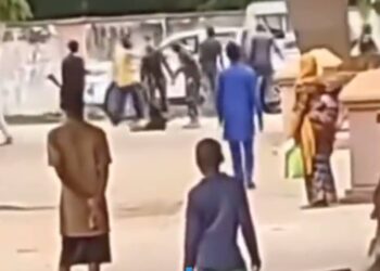 Viral Video Shows Moment Security Operative Shoots Protester At Close Range In Bauchi