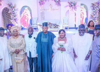 PICTORIAL: Jonathan, VP Shettima, PDP, APC Govs Storm Taraba For Gov Kefas’ Daughter’s Wedding