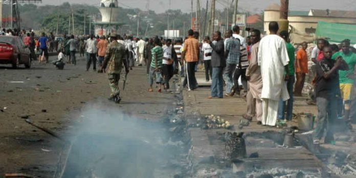 Borno Declares 24 Hours Curfew Citing Killing Of 16 By IEDs 1 Bomb attack in borno 696x348 1