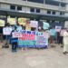 Pro-gov’t Protesters Occupy Lagos Secretariat As Residents Desert Streets   