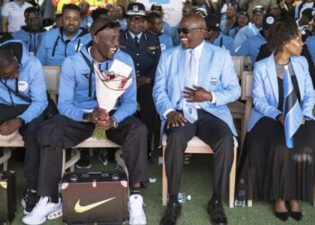 PICTORIAL: Botswana Celebrates Historic Olympic Gold Medal As Tebogo Returns Home