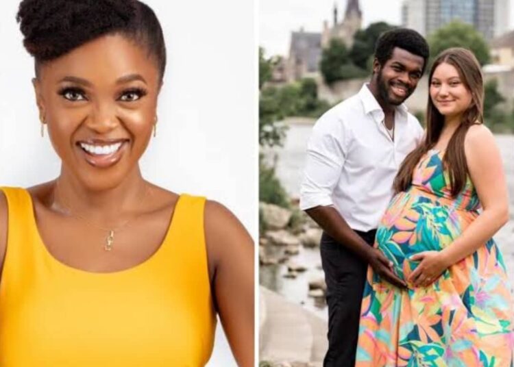 L-R: Omoni Oboli and the couple