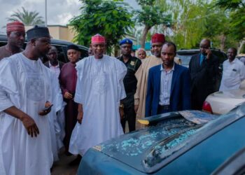 PICTORIAL: Protesters ‘Stole’ Ganduje Corruption Case Documents — Kano Gov’t