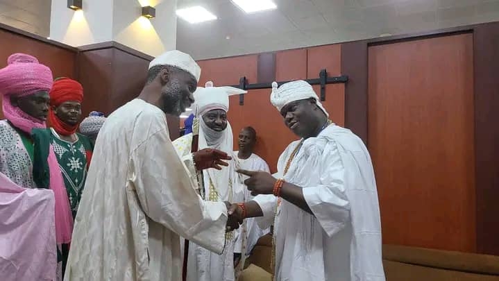 PICTORIAL: Like Sanusi II, Bayero Makes First Trip Out Of Kano Amid Dispute Over Throne 1 IMG 20240823 WA0021