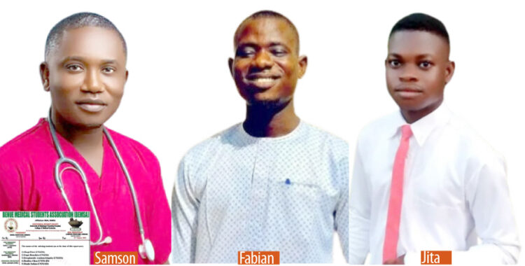 Three of the 20 medical students of University of Jos and University of Maiduguri who  were kidnapped in Benue State nine days ago